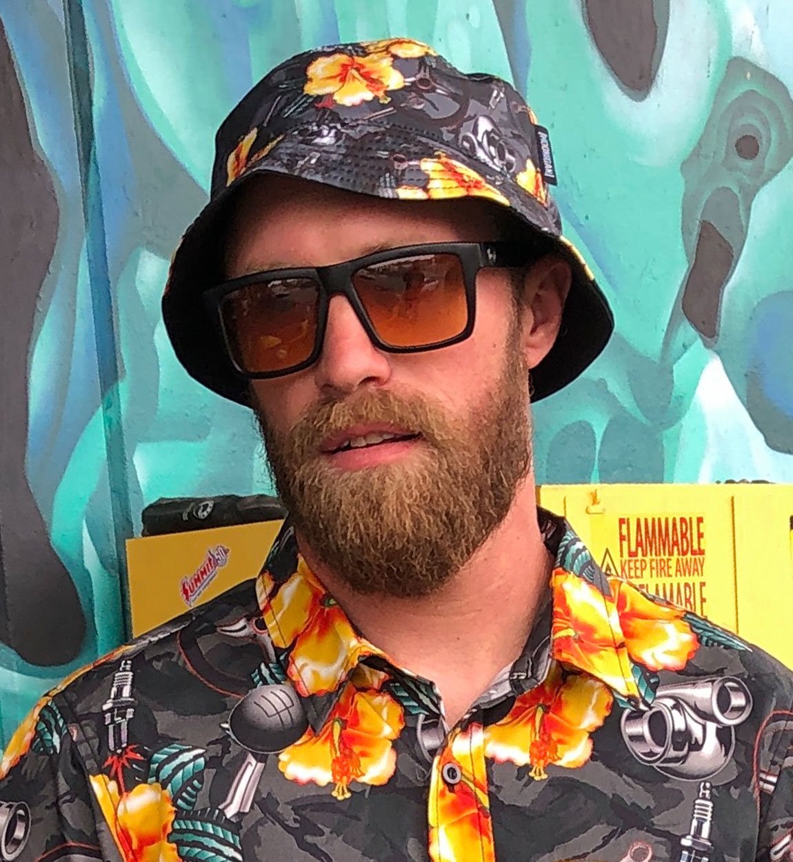 ALOHA reversible bucket hat - Walmart.com