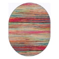 thumbnail image 3 of Unique Loom Azalea Collection Area Rug - Kehr (7' 10" x 10' Oval Multi/Navy Blue), 3 of 7