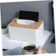 thumbnail image 4 of Tissue Box Car Tissue Holder Table Tissue Holder Household Tissue Box Set Facial Tissue Cube Tissue Box with Wooden Lid Napkin Holder Storage Box, 4 of 4