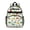Dinosaur and Pineapple White Pattern, variant on Dinosaur and Silhouette Off White Pattern Cute School Backpack Bag for School with Padded Back and Adjustable Shoulder Straps 15.25"x11.5"x5.25"
