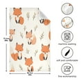 thumbnail image 3 of WOBOGO Cute Fox Kitchen Towel 6 Piece Large Cotton Dishcloth Premium Absorbency Set with Hanging Loop, 3 of 7