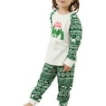 thumbnail image 3 of xiaxaixu Vêtements de Nuit Parent-Enfant Xmas Col Rond Hauts Pantalons Combinaisons, 3 of 7