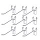 thumbnail image 1 of 20 ganchos de hierro para supermercado, ganchos de cocina, perchas multifuncionales para colgar sartenes, tazas, bolsas y toallas (10 cm plateados), 1 of 6