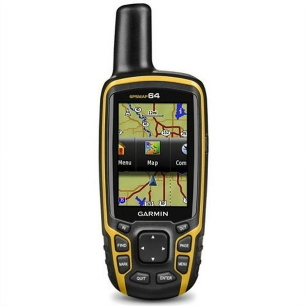 Garmin GPSMAP 64 dans le Monde avec GPS Haute Sensibilité et Récepteur GLONASS