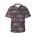 thumbnail image 6 of KLL Men's Hawaiian Shirt Short Sleeve Button Down Beach Shirts-Lovely Mom Ever, 6 of 6