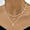 Layered Satellite Pearl-Silver, variant on CFIOZYOS Gold Pearl Necklace for Women, 14K Gold Plated Layered Pearl Necklaces for Women Trendy Simple Herringbone Chain Pearl Necklace for Women Gold Jewelry Gifts