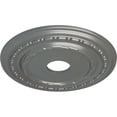 thumbnail image 3 of Ekena Millwork 17 7/8"OD x 3 5/8"ID x 1 1/4"P Dublin Ceiling Medallion (Fits Canopies up to 5 1/8"), Hand-Painted Silver, 3 of 6