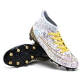 thumbnail image 4 of Botas de fútbol profesionales para hombre, zapatos de fútbol con pinchos largos, transpirables, hasta el tobillo, ultraligeros, envío directo, 4 of 4