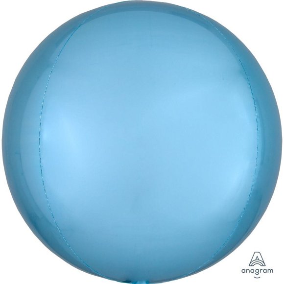 Orbz Pastel Blue Foil Balloon - Perfect Birthday Decoration with Extended Float Time