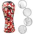 thumbnail image 3 of Golf Club Head Cover Waterproof Leather Golf Accessories HeadCovers Set Driver Headcover for Women Men Sushi Feast, 3 of 5
