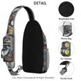 thumbnail image 3 of Crossbody Sling Backpack for Women Men Deep Sea Ocean Nautical Whale Shark Shoulder Sling Crossbody Casual Chest Bag for Travel Sports Running Hiking, 3 of 6