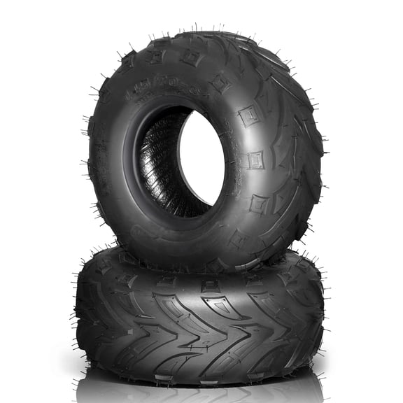 Ktaxon 145/70-6 ATV & Go Kart Tires Set of 2, 4PR Tubeless All-Terrain Sport Tires for ATV and Utility Vehicles