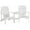 White, variant on Outsunny Double Wooden Adirondack Chair Muskoka Chair, Natural