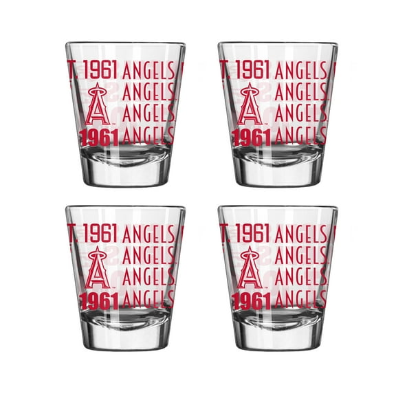 Logo Brands Los Angeles Angels 4-Pack 2oz. Shot Glass Set