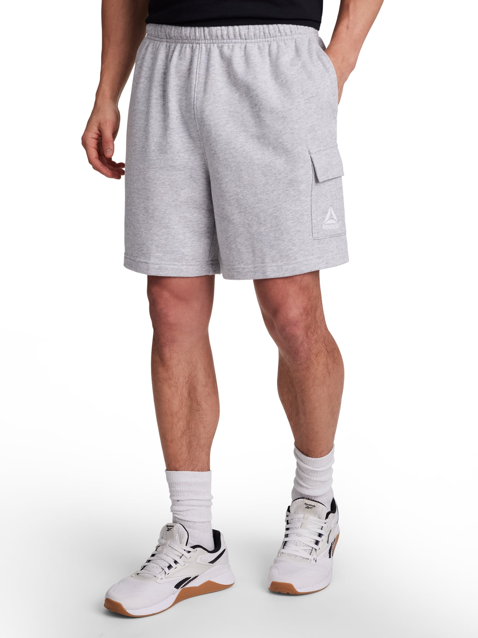 Reebok Men's and Big Men's League Knit Cargo Short, 7" inseam, Sizes XS-5XL
