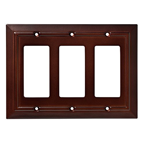 Franklin Brass W35250-ESO-C Classic Architecture Triple Decorator Wall Plate/Switch Plate/Cover, Espresso