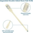 thumbnail image 2 of 12 Pcs Nose Hair Trimmer for Men Women - 2-in-1 Nasal Cutter Upgrade Double Sided Nose Knife, 360 Nostril Hair Remover Tool, Trimmer for Men, Women, Soft Cleaning Brush, 2 of 6