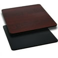 thumbnail image 3 of 42" Square Black Laminate Table Top With Bar Height Round Base - Bar Height Restaurant Table, 3 of 4