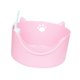 thumbnail image 4 of Caja de arena para gatos con parte abierta, bandejas de arena para mascotas con lados altos, bandejas de arena prácticas para hámsteres, cone Rosa, 4 of 9