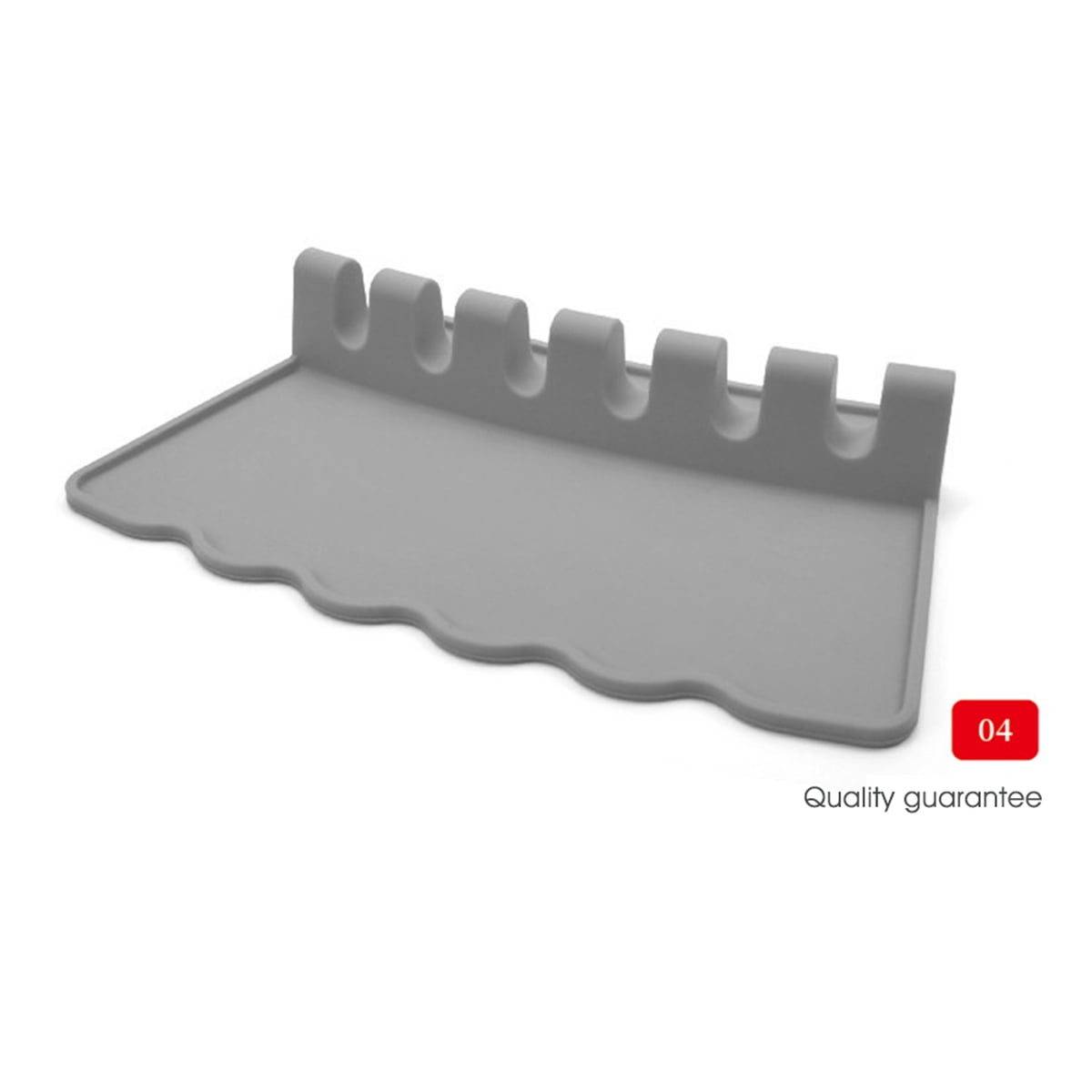 Private Jungle Silicone Spoon Rest Heat-Resistant 6 Slots Utensil Rest with Drip Pad Spoon Holder for Kitchen Countertop Cooking,Multiple Kitchen Utensils Spatula Rest Holder,Gray Private Jungle Silicone Spoon Rest Heat-Resistant 6 Slots Utensil Rest with Drip Pad Spoon Holder for Kitchen Countertop Cooking,Multiple Kitchen Utensils Spatula Rest Holder,Gray