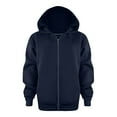 thumbnail image 3 of Gerichy Fall Toddler Winter Coat Kids Solid Color Long Sleeve Hoodie Zip Up Sweatshirt Tops Coats Boys' Outerwear Jackets Boys Coat&jacket for Boys and Girls Toddler Unisex Hoodies for Boys Girls, 3 of 5