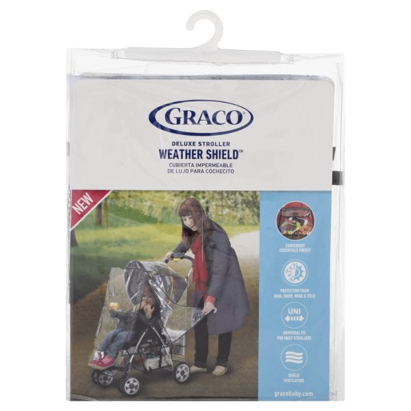 Graco Deluxe Stroller Weather Shield, Baby Rain Cover, Universal Size
