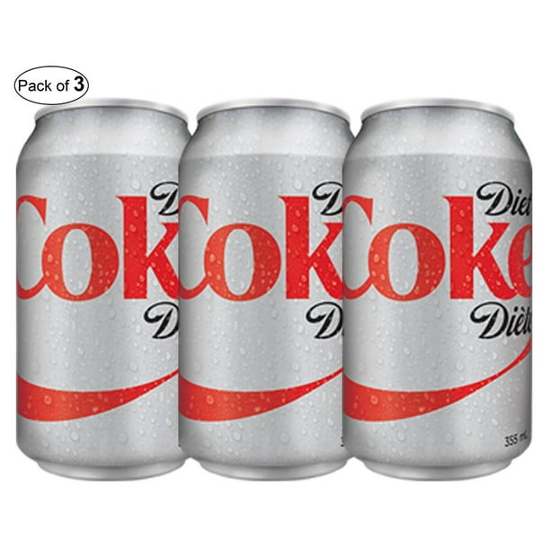 Diet Coke- 355ml (Pack de 3)
