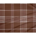 thumbnail image 4 of oneOone Polyester Lycra Brown Fabric Madras Check Sewing Material Print Fabric By The Yard 56 Inches Wide, 4 of 4