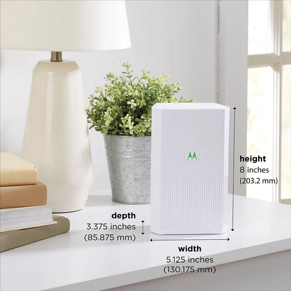 Motorola AC2200 Tri-Band Mesh whole home/small business WiFi system Coverage up to 9,000 sq ft | 3-pack Router | Easy Setup, Network Protection, Parental Controls ,Mobile App Manage
