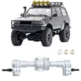 thumbnail image 4 of Vogacara RCGOFFLOW-actualización de pieza de coche de control remoto, eje trasero, mejora el eje trasero de control remoto para 1/24 FMS FCX18 Kits de construcción modelo Plata, 4 of 6
