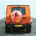 thumbnail image 6 of Gukieu Digital Nomad Pink Landscape Print Car Tire Cover, Adjustable Waterproof and Dustproof Tire Protection Cover, Suitable for SUV, Truck, Van-14 inch, 6 of 6