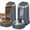 Dark Grey, variant on 2 Pack Cat Automatic Feeder and Water Dispenser with Stainless Steel Bowl