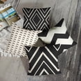 thumbnail image 2 of Throw Pillow Covers Home Decor Set of 4 Geometric Vintage Retro Tribal Boho Abstract Black White Modern Pillow Cases Decorative 18 x 18 Inches Outdoor Cushion Couch Sofa Pillowcases, 2 of 6