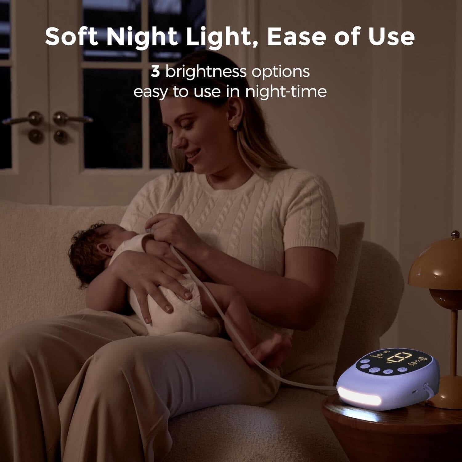 Morfone Nasal Aspirator for Baby, Hospital Grade Electric Nose Sucker with 9 Levels Suction, Automatic Nose Cleaner with 2 Silicone Tips, Night Light and Nursery Rhyme