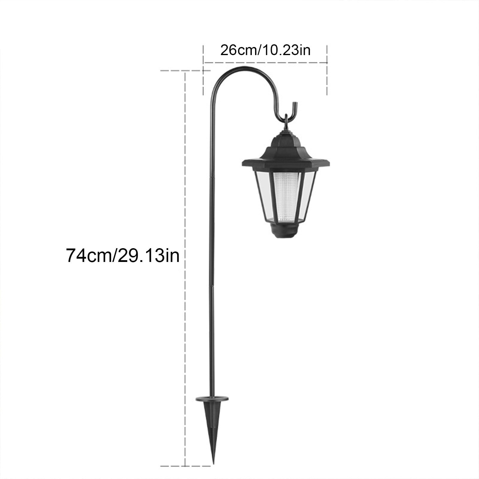 Solar Hanging Lights Outdoor, Solar Powered Garden Decorative Lanterns, Waterproof Landscape Lighting for Lawn Patio Yard Pathway Driveway, White