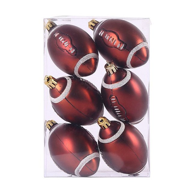 Adorno navideño de pelota de fútbol, baloncesto y béisbol para árbol de Navidad.