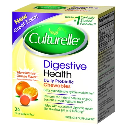 Culturelle Santé digestive Probiotic Comprimés à croquer, 24 count