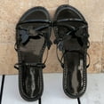 thumbnail image 5 of Large Butterflys Flat Bottom Slippers Women Wearing Beach Sandals Sandals for Women Black 41, 5 of 7