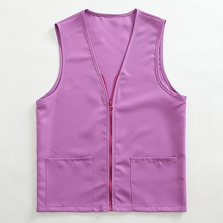 

Miayilima Outerwear Vests For Women Adult Postulant Activity Vest Supermarket Vests Clerk Workwear Size L