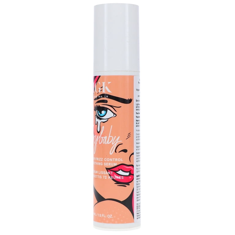 IGK CryBaby Anti-Frizz Smoothing Serum 1.5 oz, Tame Frizz and