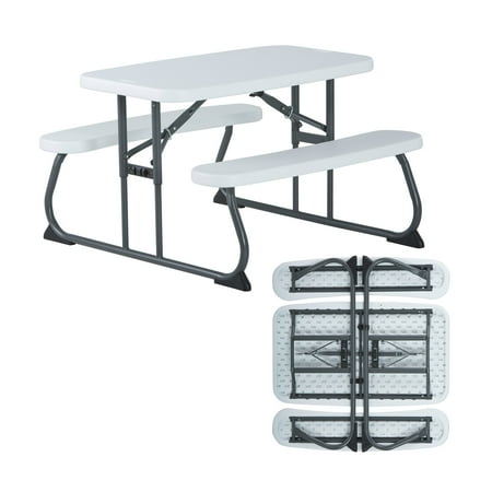 Lifetime Children's Indoor & Outdoor Plastic Picnic Table , All Occasion, White (60239)