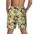 thumbnail image 2 of Lsque Mens Swim Trunks Lilies Flowers Pattern - Bathing Suit Compression Liner - Beach Swim Shorts Swimwear - (S-3XL) - Stretch Quick Dry -X-Large, 2 of 9