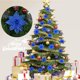 thumbnail image 1 of 24 piezas Navidad Poinsettia Glitter Ornamentartificial Christmas Flowerschristmas Tree Decorationchristmas Decor Ornamento para la fiesta de Navidad Christma, 1 of 2
