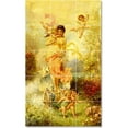 thumbnail image 1 of Ceramic Tile Mural-Hans Zatzka Angels Tile Mural Modern Home Renovations. 36" w x 60" h using (15) 12 x 12 ceramic tiles, 1 of 3