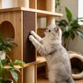 thumbnail image 3 of Trimmable Adhesive Cat Scratch Mat, Beige Cloth Scratching Pad, Self-Adhesive for Cat Trees Furniture Walls, Protects Surfaces from Scratch Damage Durable, 3 of 5