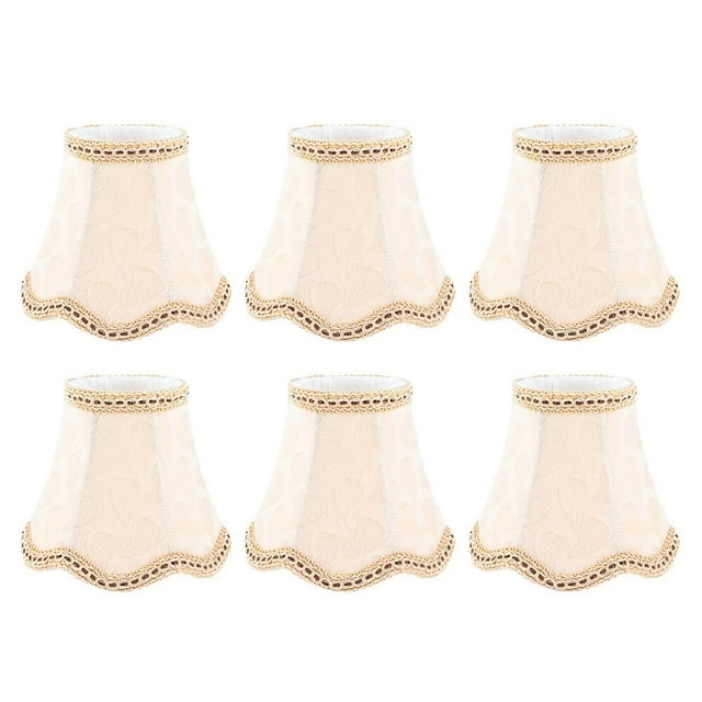 6PCS Fabric Lampshade Wall Lamp Cover Chandelier Lamp Shade for Home Decoration Light Accessories