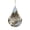 Silver 10cm, variant on KGJQ 3D Water Drop Wind Spinner, Highly Reflective Hanging Wind Spinner, Stainless Steel Wind Spinner Decoration for Outdoor Garden Patio