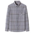 thumbnail image 1 of Blusa y camisa de manga larga con cuello vuelto para hombre, estampada, informal, formal, con solapa, de poliéster, 1 of 5