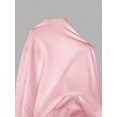 thumbnail image 7 of Petite Womens Solid Pink Square Neck Ruched Flared Maxi Dress For Spring Summer, 7 of 7