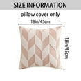thumbnail image 6 of REGALWOVEN Throw Pillow Covers,2 Pack Soft Snowflake Fleece Geometric Cushion Cases for Couch Sofa Living Room Pink 18" x 18", 6 of 6